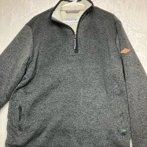 Orvis Fleece 1/4 zip pullover Men’s Large Grey